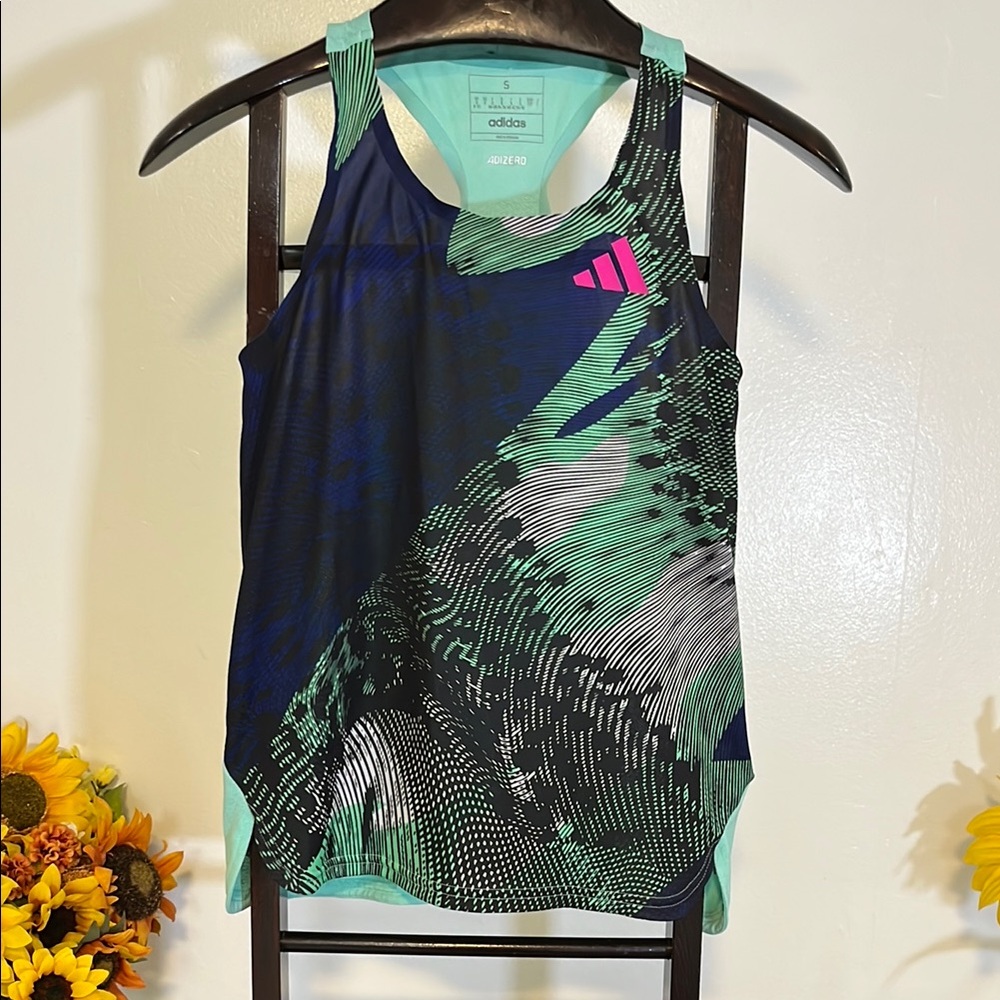 Adidas Women's laser cut  Multicolor Tank Top